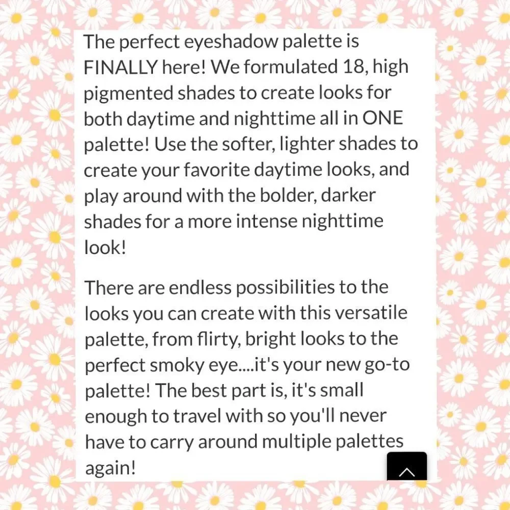 KAB Cosmetics Day & Night Palette 18 Shades MSRP $52